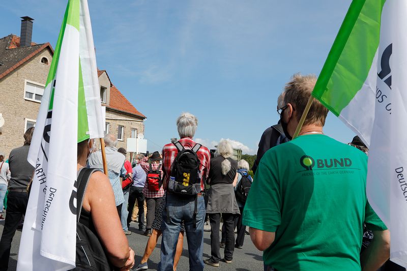 BUND Lippe auf der Demo "Lippe ökoLogisch" am 30. August 2020