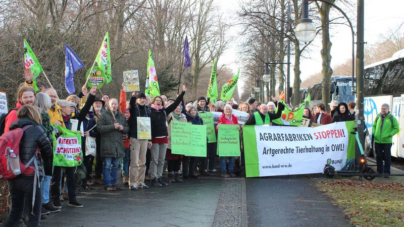 Viele Lipper zur Demo "Wir haben es satt" in Berlin 2020